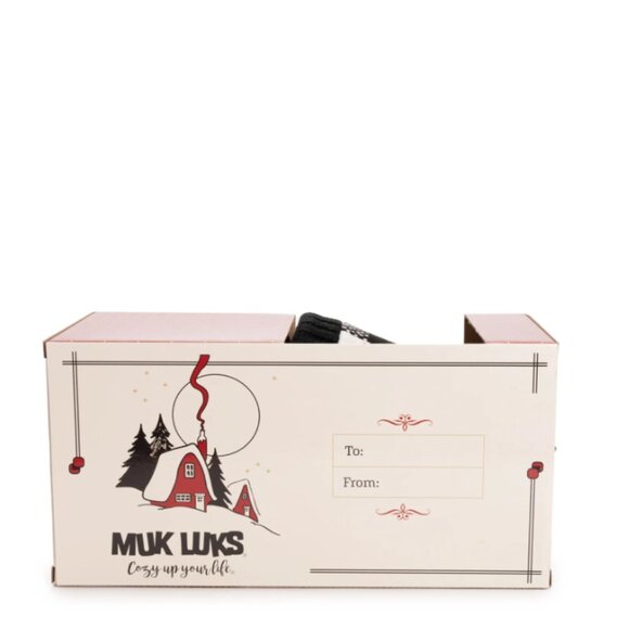 MUK LUKS Men's Rib Knit Scuff Slipper with Matching Bottle Sweater NWT - Picture 7 of 8